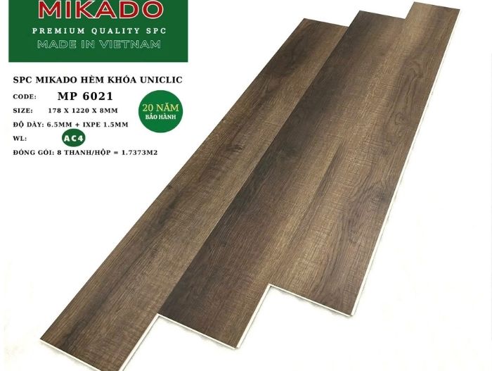 Sàn nhựa giả gỗ 8mm MP 6021